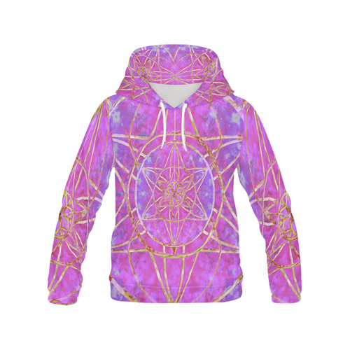 protection in purple colors All Over Print Hoodie for Men (USA Size) (Model H13)