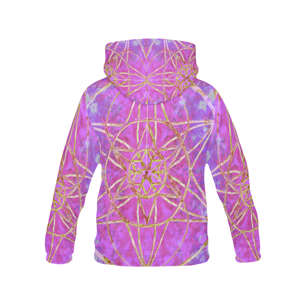 protection in purple colors All Over Print Hoodie for Men (USA Size) (Model H13)