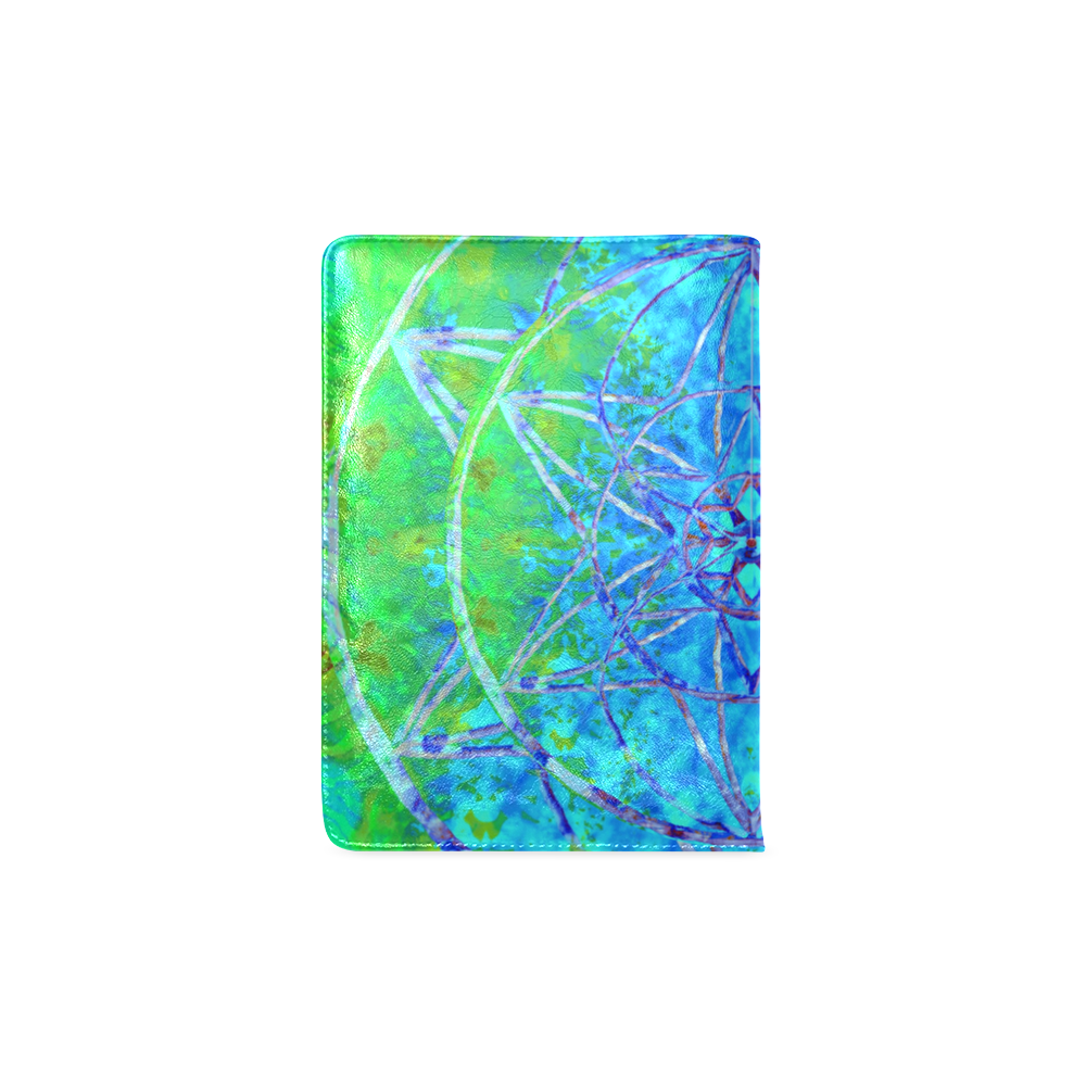 protection in nature colors-teal, blue and green Custom NoteBook A5