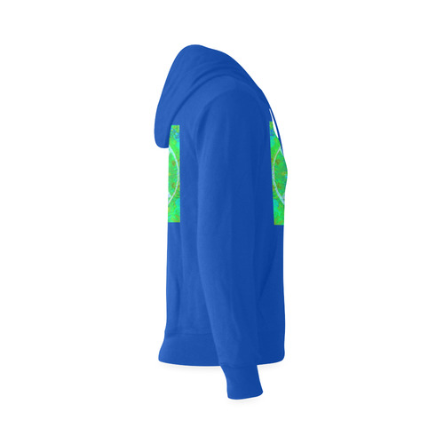 protection in nature colors-teal, blue and green marine Oceanus Hoodie Sweatshirt (Model H03)