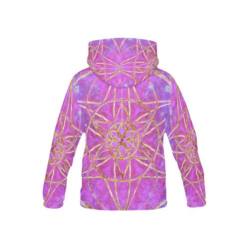 protection in purple colors All Over Print Hoodie for Kid (USA Size) (Model H13)