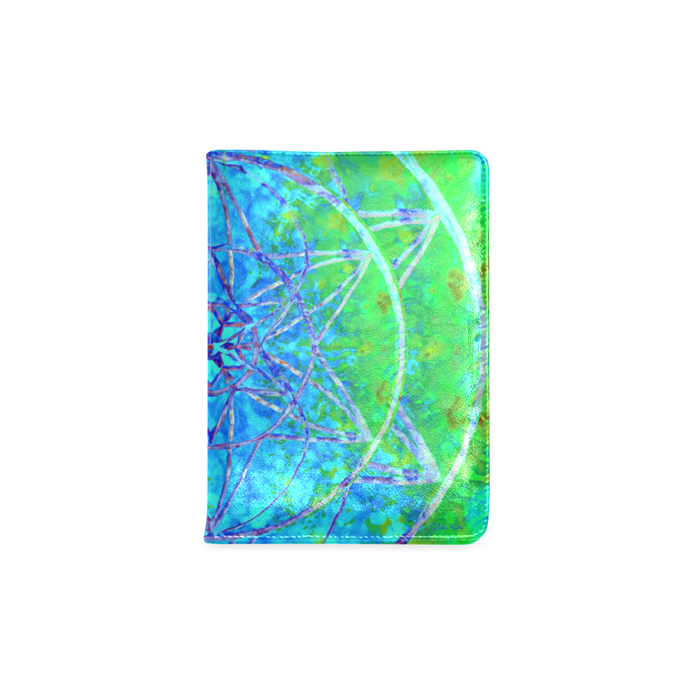 protection in nature colors-teal, blue and green Custom NoteBook A5
