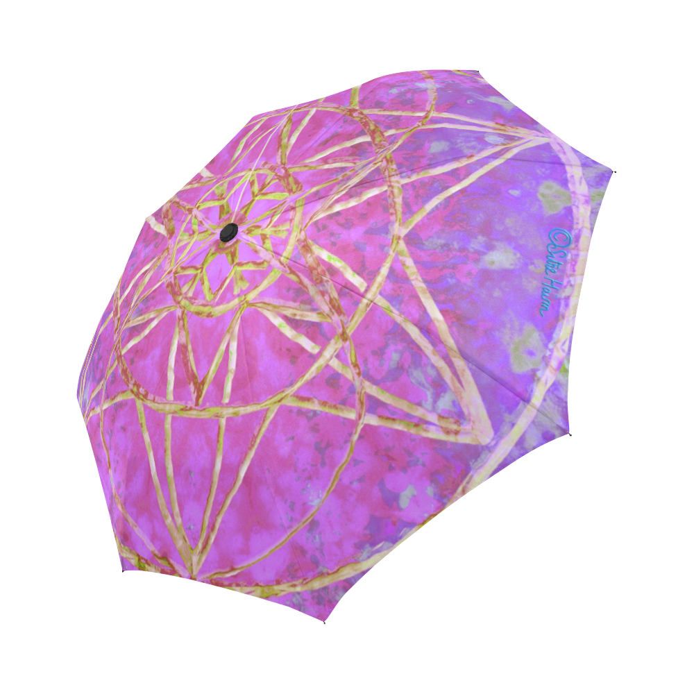 protection in purple colors Auto-Foldable Umbrella (Model U04)