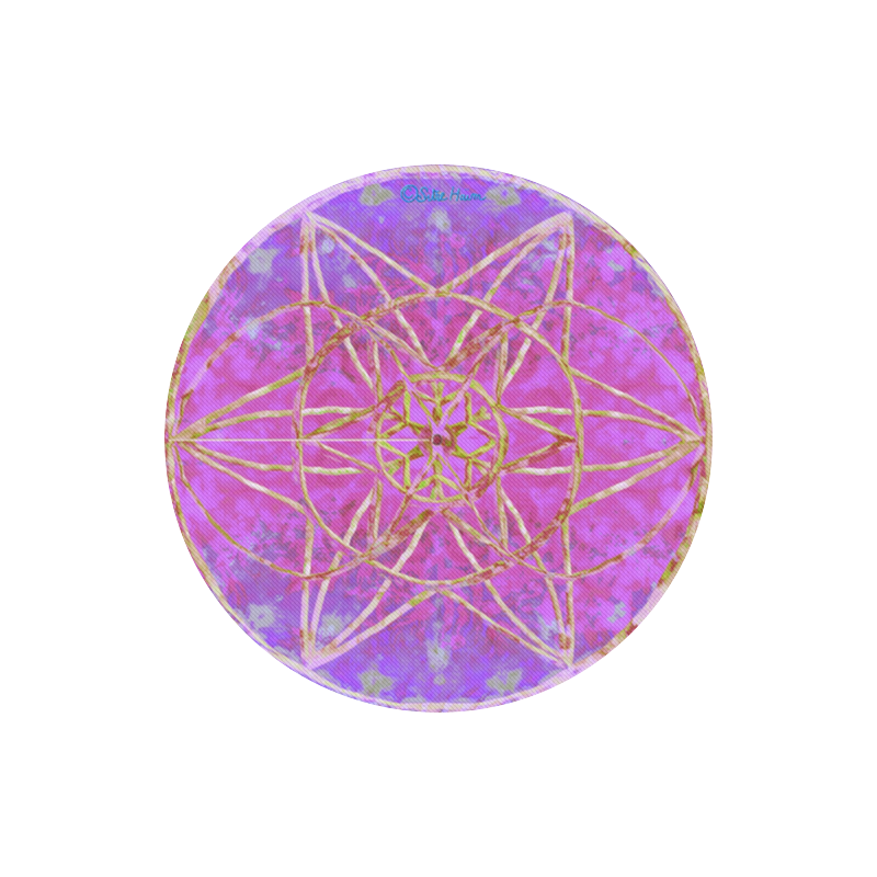 protection in purple colors Round Mousepad