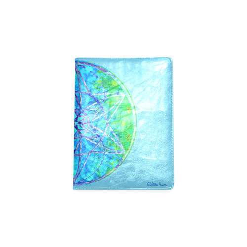 protection in nature colors-teal, blue and green-4 Custom NoteBook B5