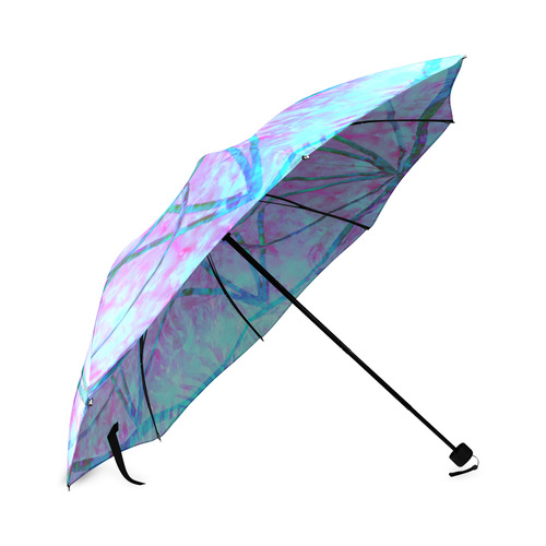 protection through an indigo wave Foldable Umbrella (Model U01)