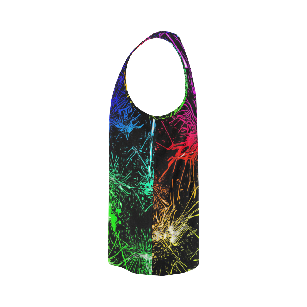 color fun 03B by FeelGood All Over Print Tank Top for Men (Model T43)