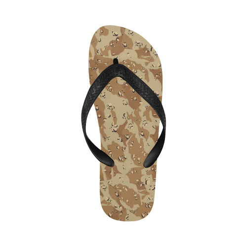 Desert Camouflage Military Pattern Flip Flops for Men/Women (Model 040)