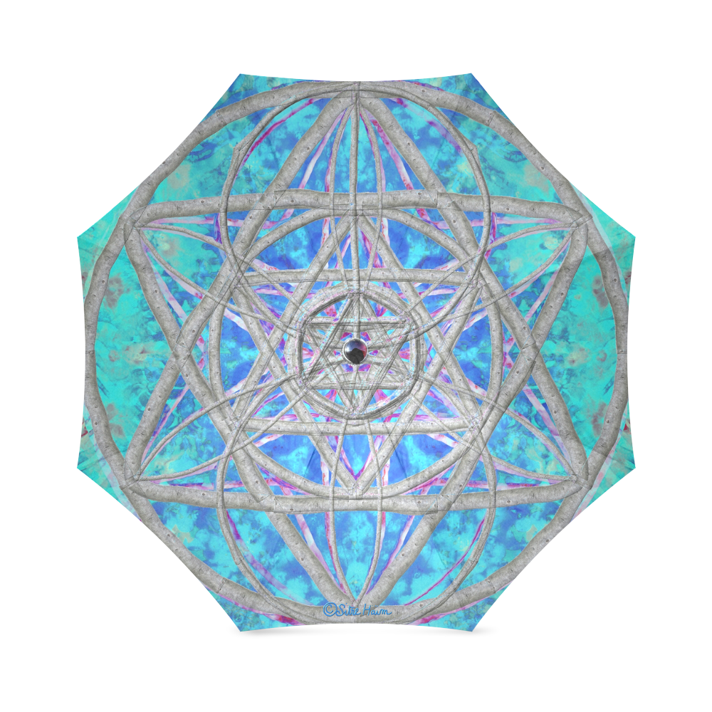 protection in blue harmony Foldable Umbrella (Model U01)