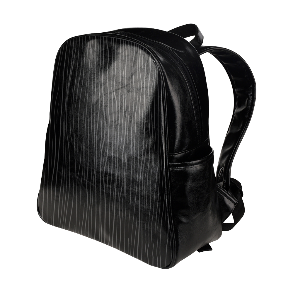 Gothic Stripes Multi-Pockets Backpack (Model 1636)