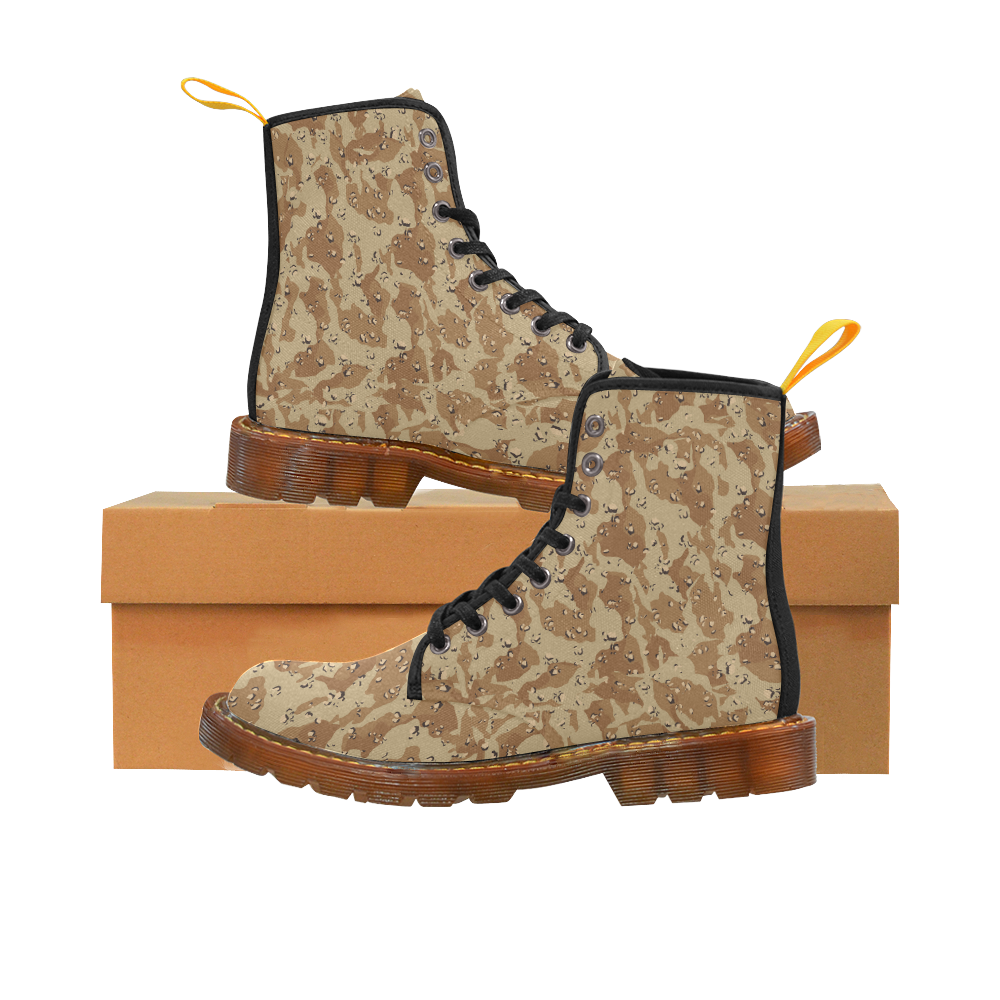 Desert Camouflage Military Pattern Martin Boots For Women Model 1203H