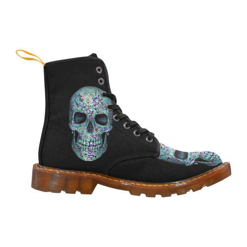 Skull-Unusual and unique 12B by JamColors Martin Boots For Women Model 1203H