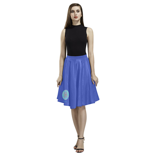 protection in blue harmony-3 Melete Pleated Midi Skirt (Model D15)
