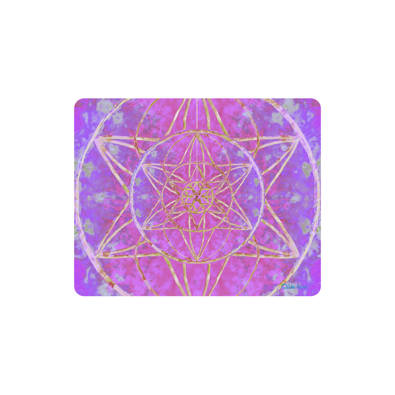 protection in purple colors Rectangle Mousepad