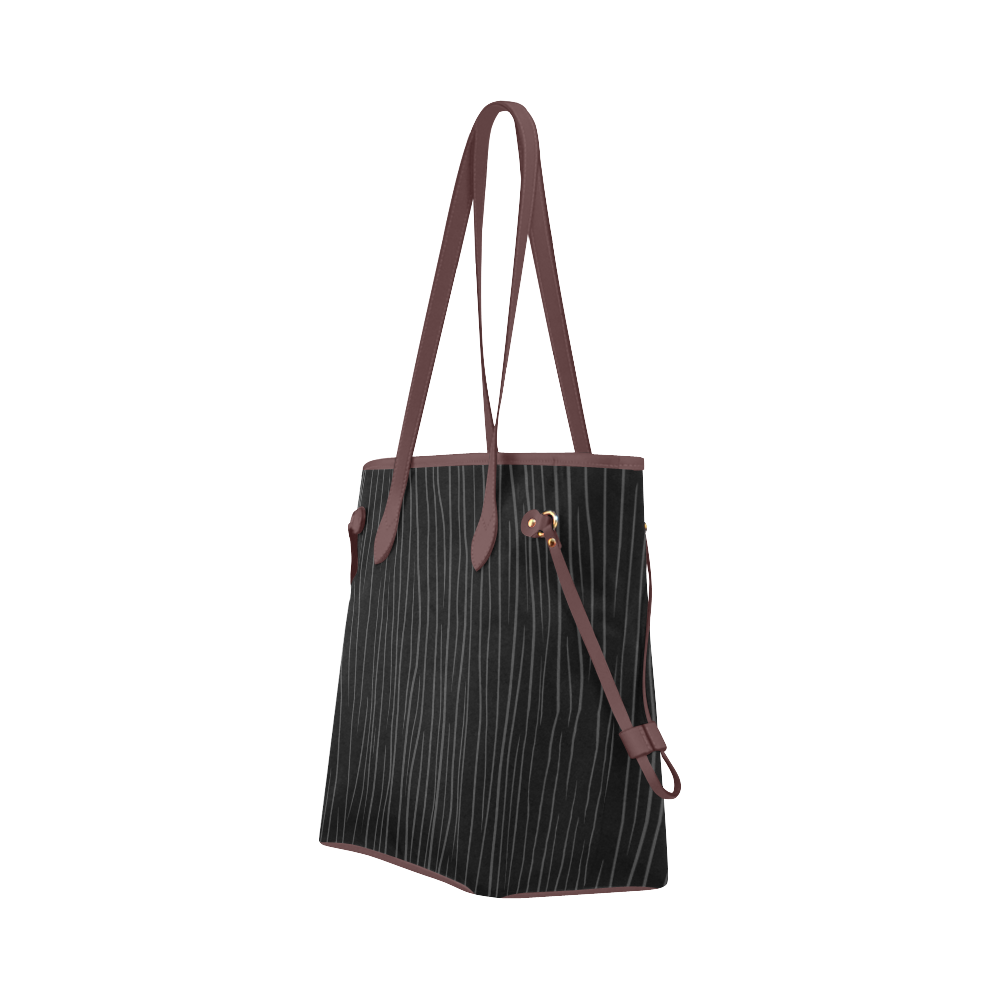Gothic Stripes Clover Canvas Tote Bag (Model 1661)