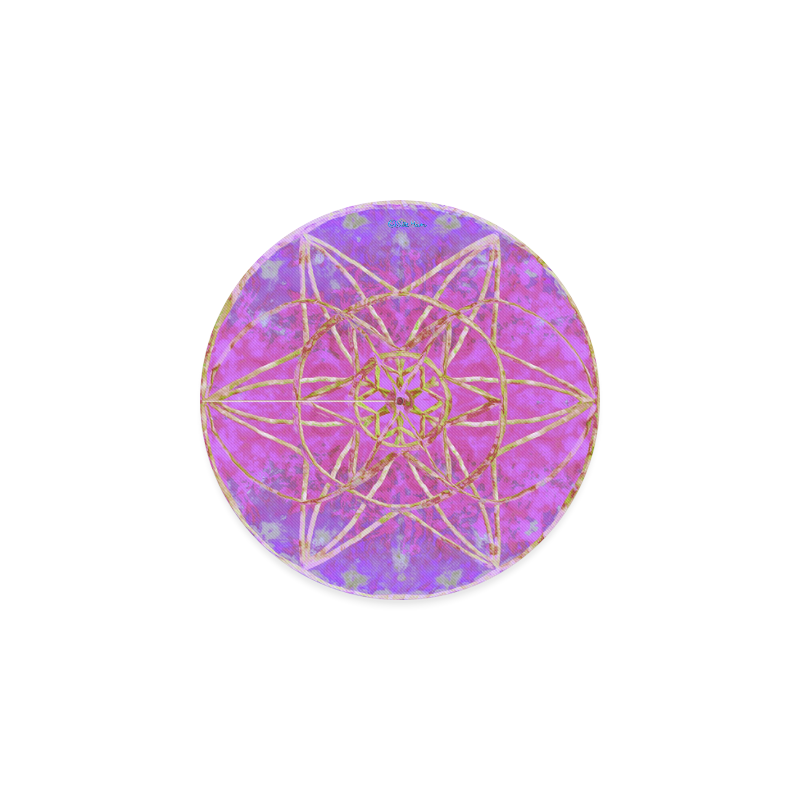 protection in purple colors Round Coaster
