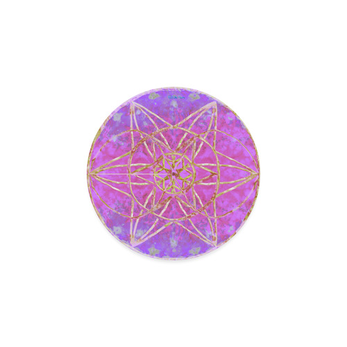 protection in purple colors Round Coaster