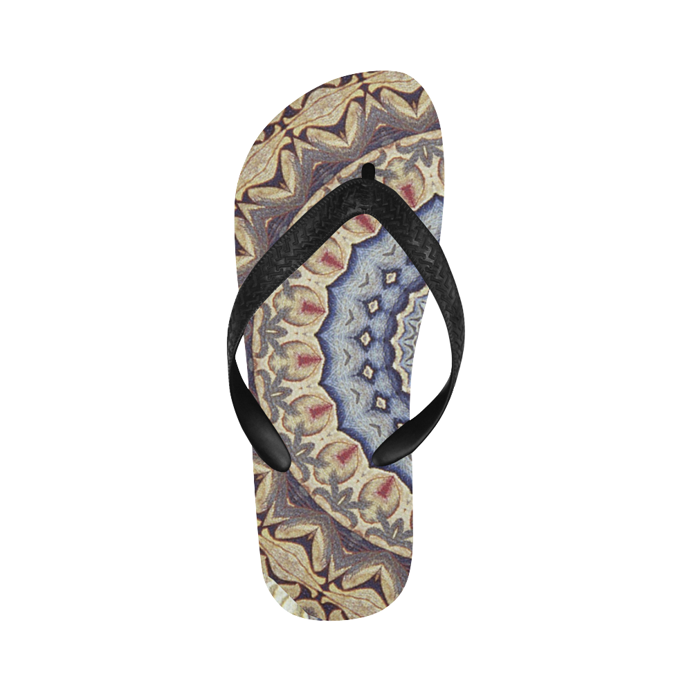 Soft and Warm Mandala Flip Flops for Men/Women (Model 040)