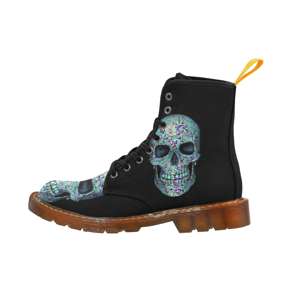 Skull-Unusual and unique 12B by JamColors Martin Boots For Women Model 1203H