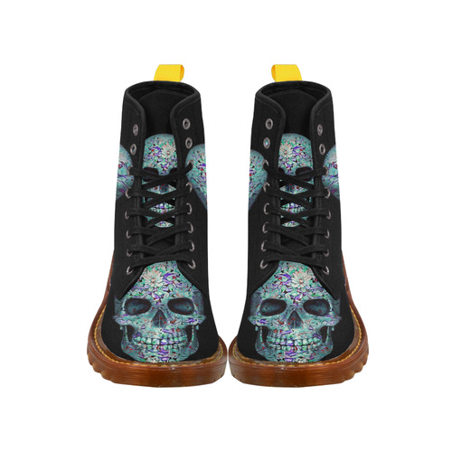 Skull-Unusual and unique 12B by JamColors Martin Boots For Women Model 1203H