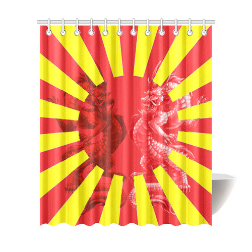 Yin Yang dragons Shower Curtain 72"x84"