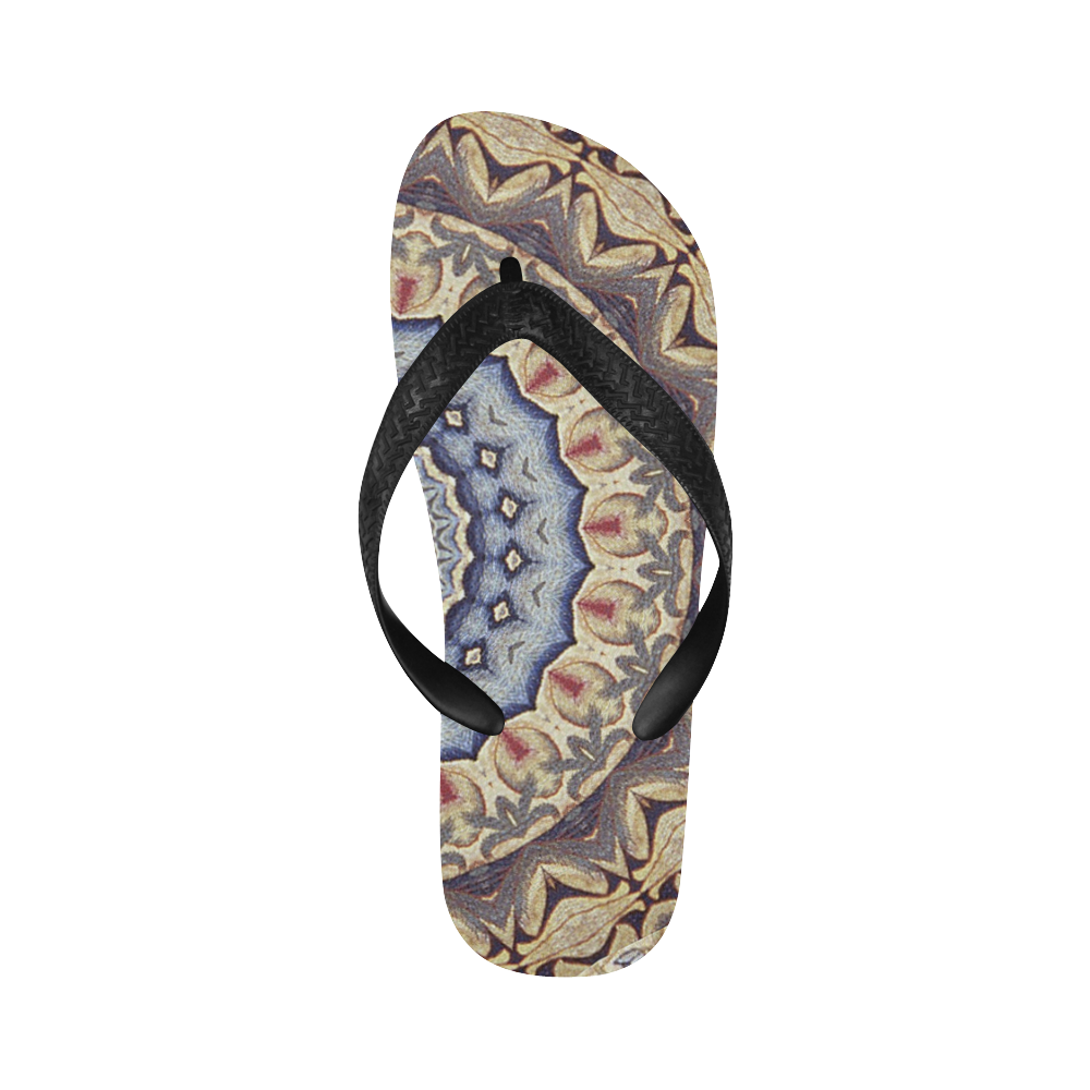 Soft and Warm Mandala Flip Flops for Men/Women (Model 040)