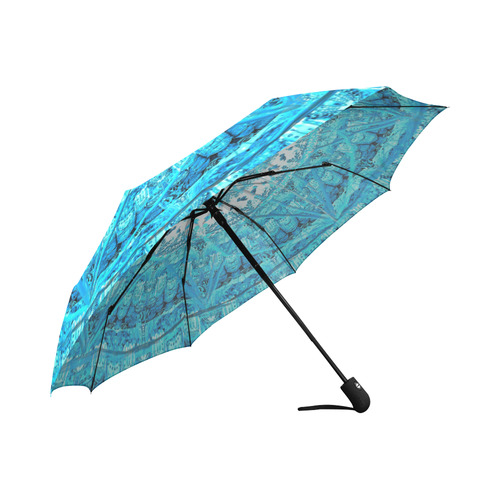 Protection from Jerusalem in blue Auto-Foldable Umbrella (Model U04)