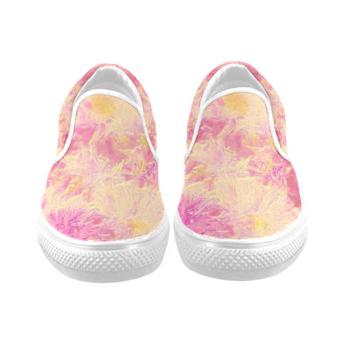 amazing Floral 617B by FeelGood Women's Unusual Slip-on Canvas Shoes (Model 019)