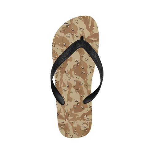 Desert Camouflage Military Pattern Flip Flops for Men/Women (Model 040)