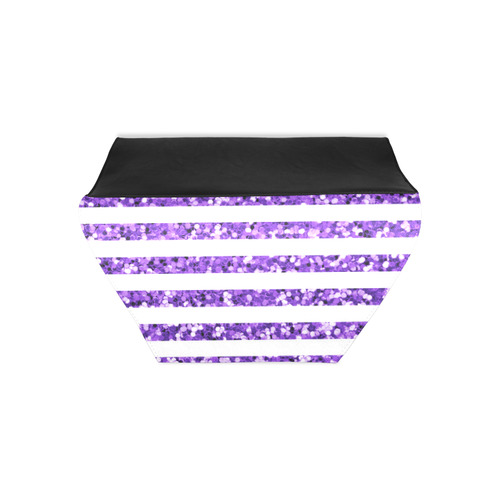 Purple Glitter Sparkle Stripes Clutch Bag (Model 1630)