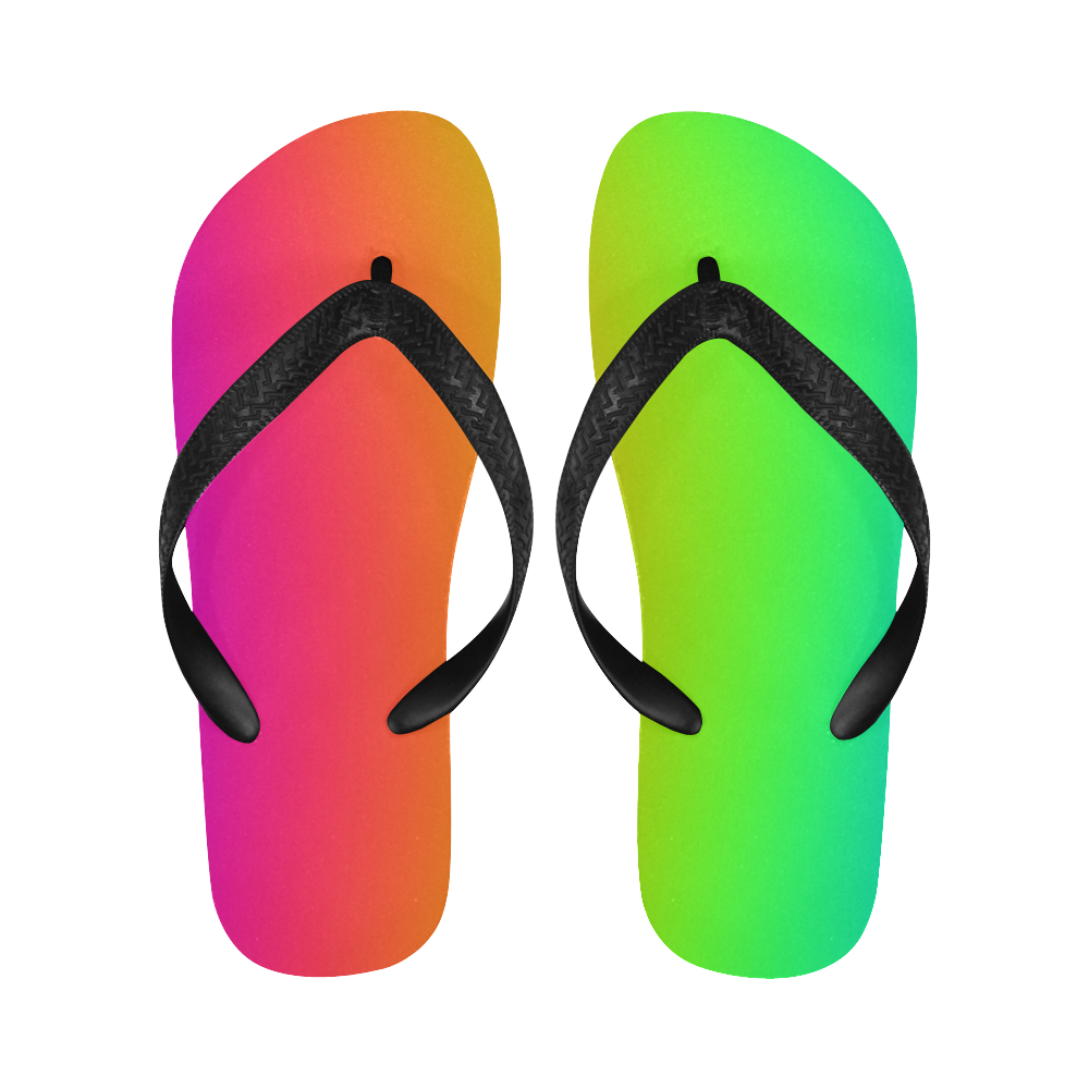 Love the Rainbow Flip Flops for Men/Women (Model 040)