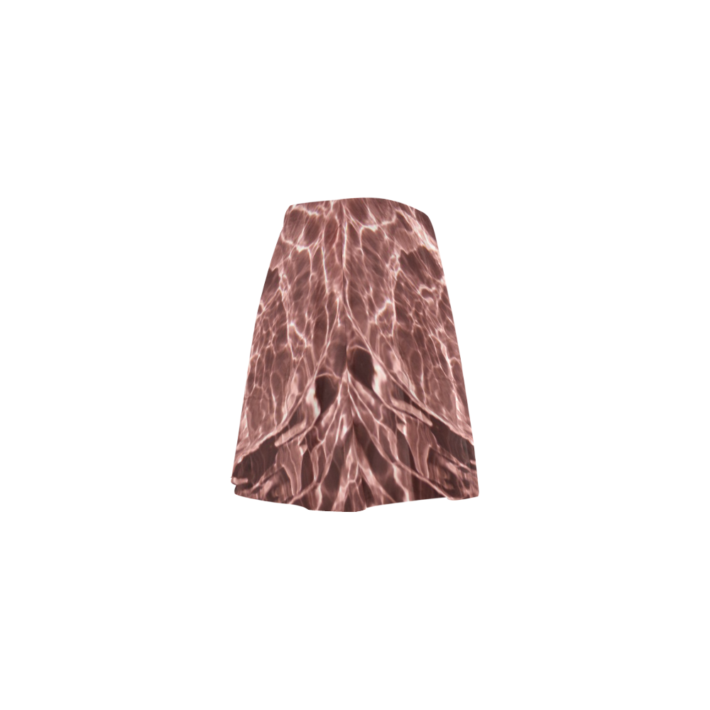 blush dip Mini Skating Skirt (Model D36)