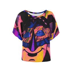 Kaleidoscope Bleu Women's Batwing-Sleeved Blouse T shirt main image 1