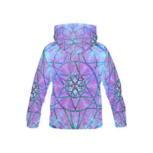 protection through an indigo wave All Over Print Hoodie for Kid (USA Size) (Model H13)