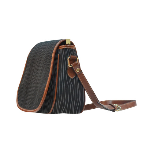 Gothic Stripes Saddle Bag/Small (Model 1649) Full Customization