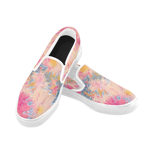 amazing Floral 617A by FeelGood Women's Unusual Slip-on Canvas Shoes (Model 019)