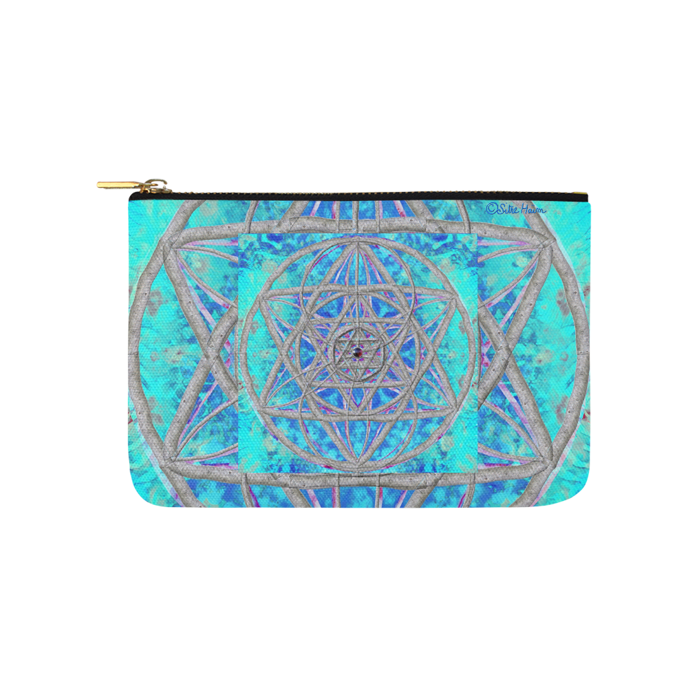 protection in blue harmony Carry-All Pouch 9.5''x6''