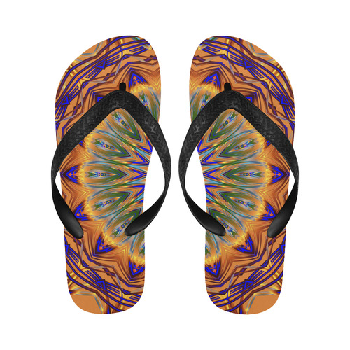 Sentinel Mandala Flip Flops for Men/Women (Model 040)