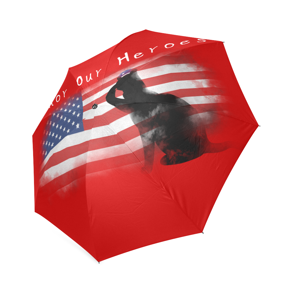 Honor Our Heroes On Memorial Day Foldable Umbrella (Model U01)