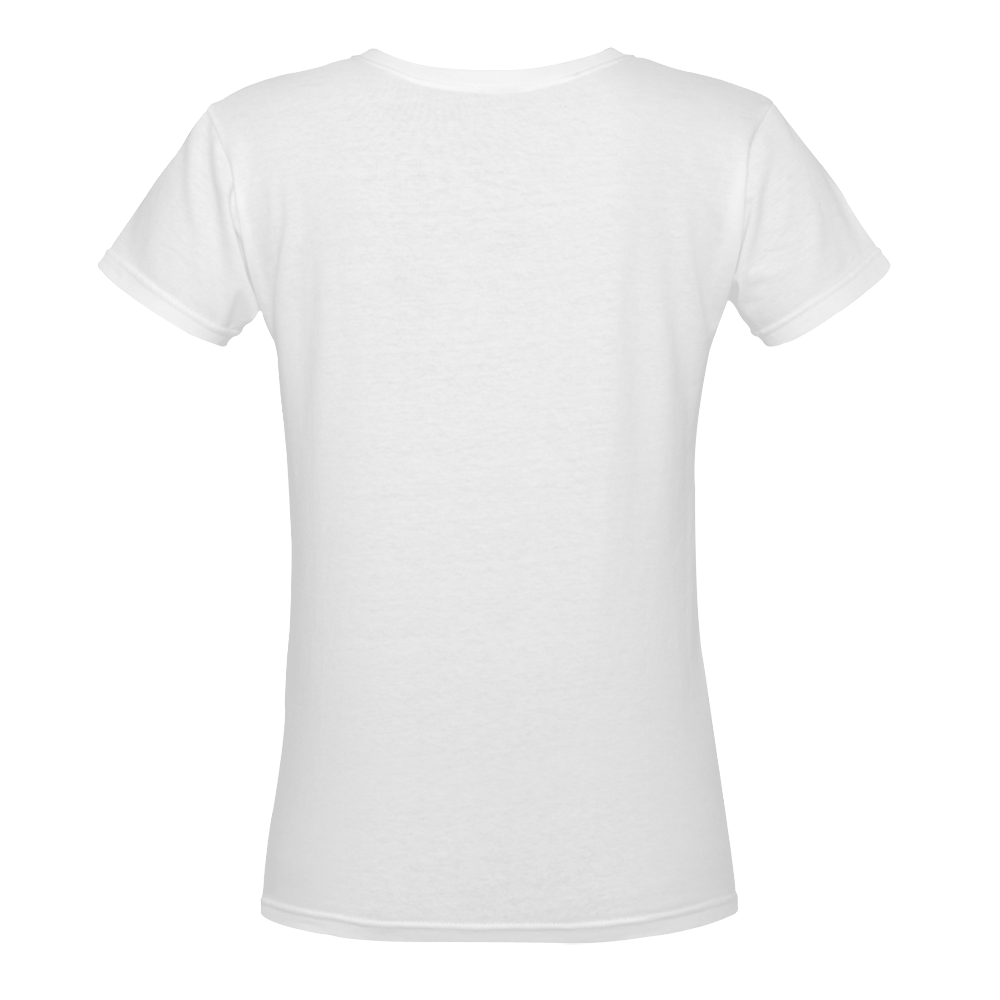 QUEENS Collection Women's Deep V-neck T-shirt (Model T19)