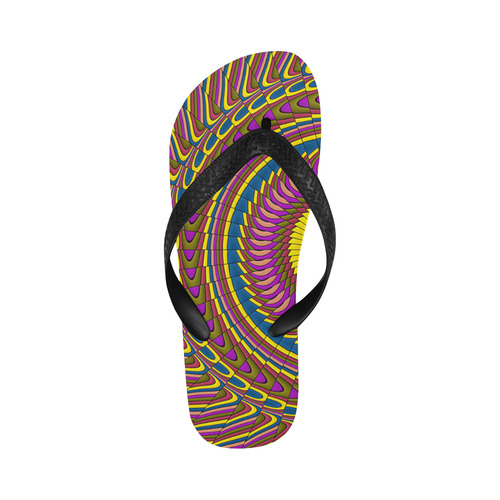 Ornament Mandala Flip Flops for Men/Women (Model 040)