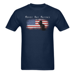 Honor Our Heroes On Memorial Day Men's T-Shirt in USA Size (Two Sides Printing)