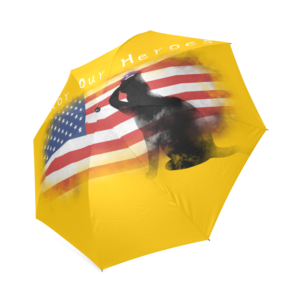 Honor Our Heroes On Memorial Day Foldable Umbrella (Model U01)