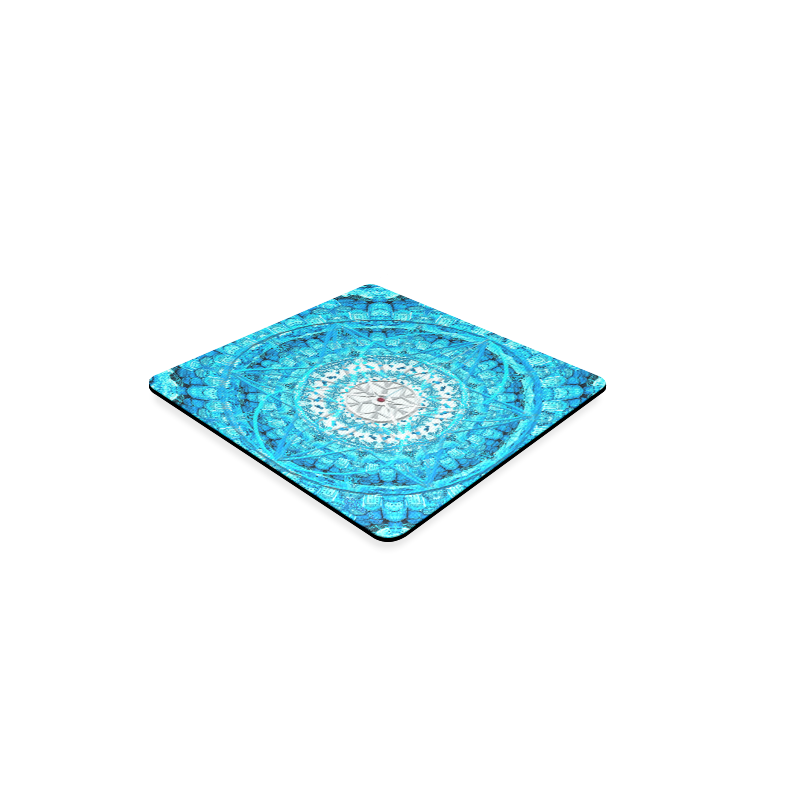 Protection from Jerusalem in blue Square Coaster