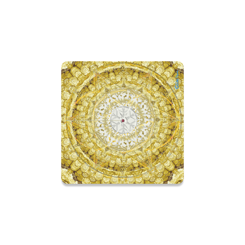 protection from Jerusalem of gold Square Coaster