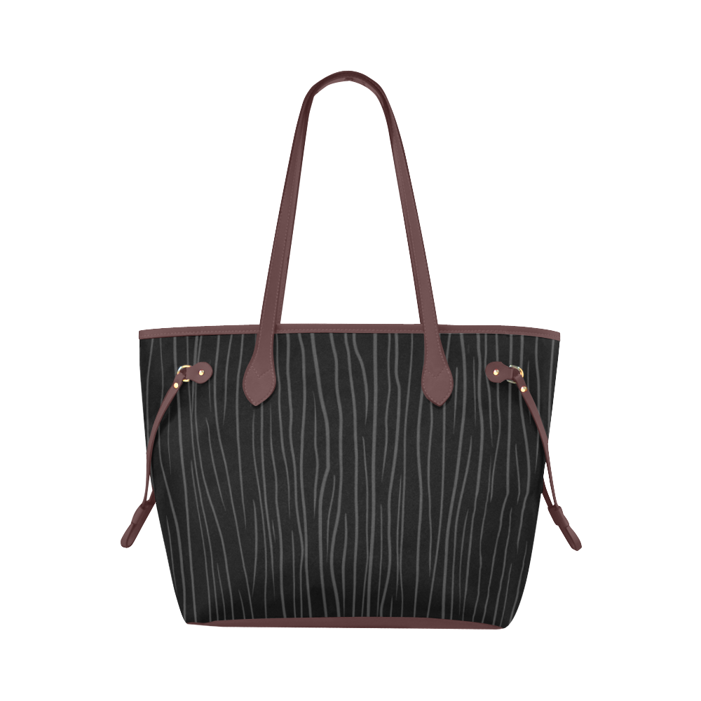 Gothic Stripes Clover Canvas Tote Bag (Model 1661)