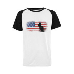 Honor Our Heroes On Memorial Day Men's Raglan T-shirt (USA Size) (Model T11)