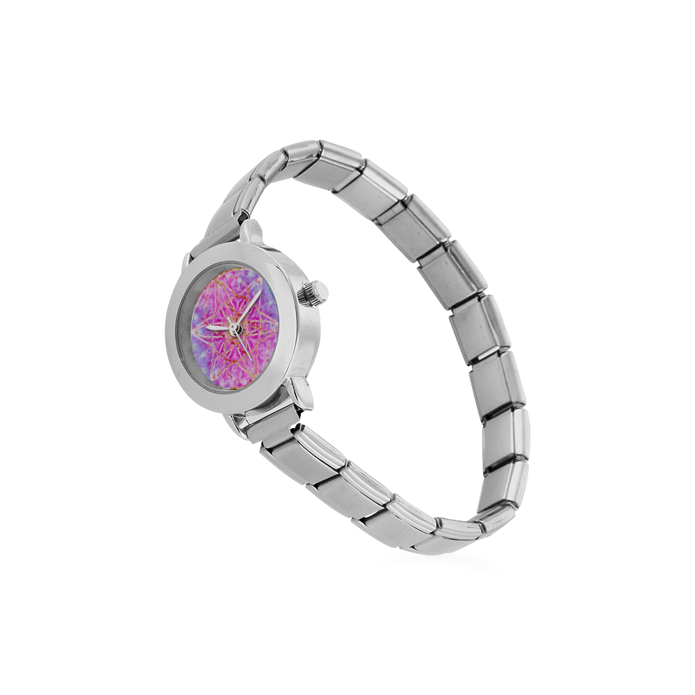 protection in purple colors Women's Italian Charm Watch(Model 107)
