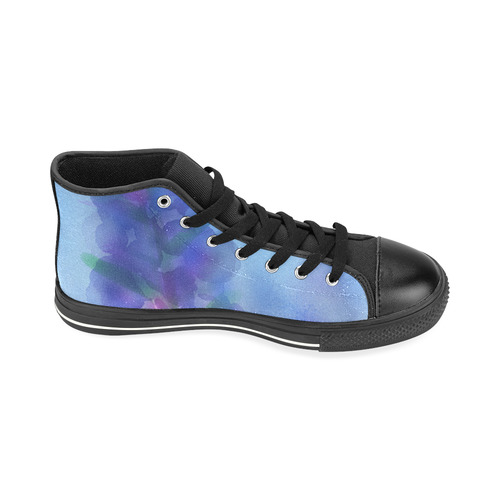 Blue Fire. Inspired by the Magic Island of Gotland. High Top Canvas Women's Shoes/Large Size (Model 017)