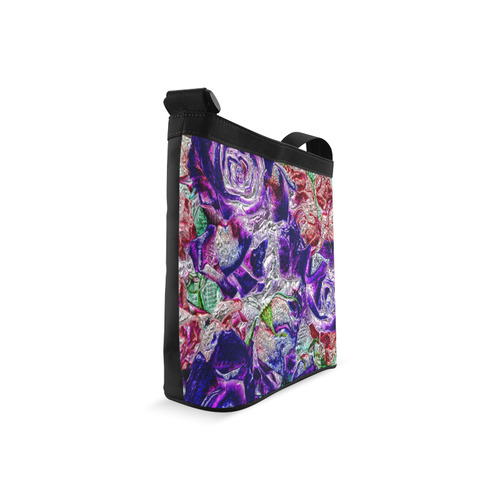 Floral glossy Chrome 01A by FeelGood Crossbody Bags (Model 1613)